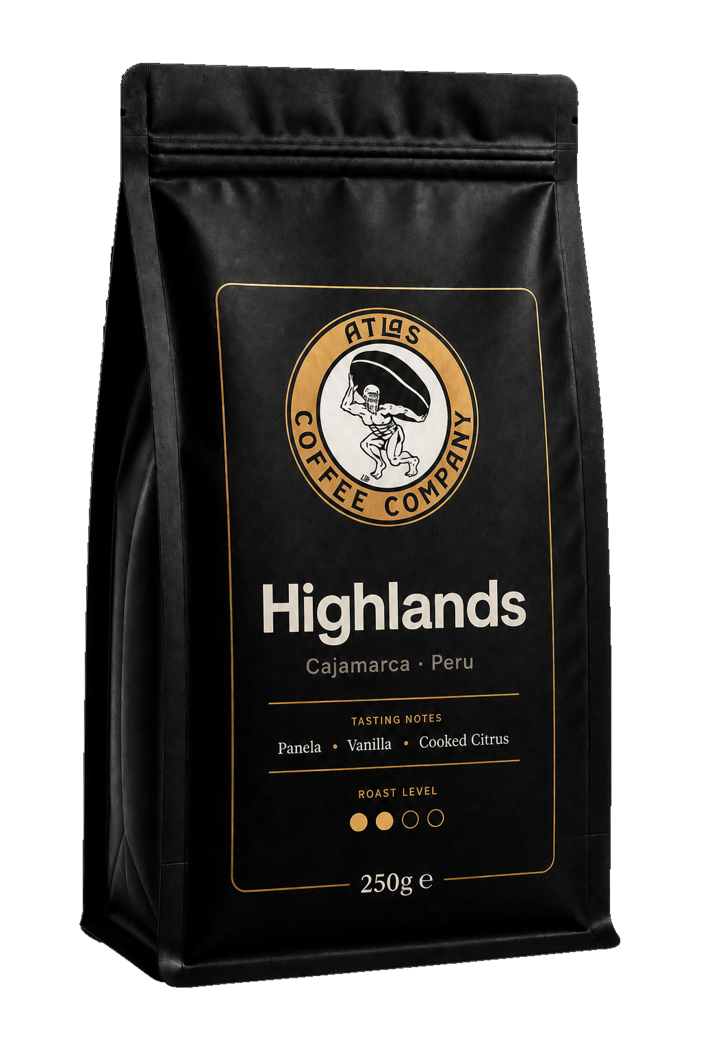Atlas Coffee Highlands 250g coffee bag